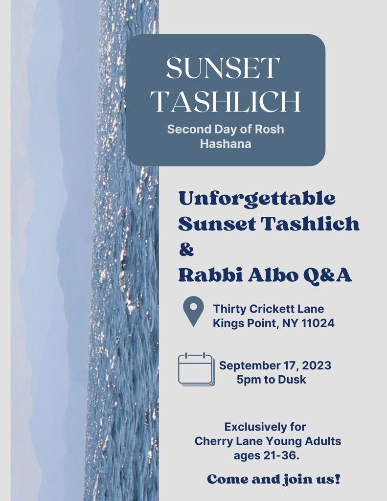 Sunset Tashlich